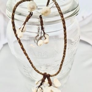 Handmade Pearl Necklace + Earring Set